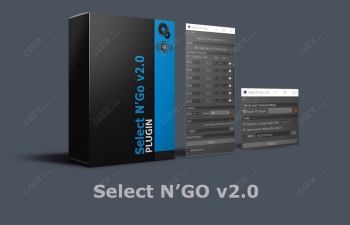 C4D动画模型导入导出插件中文汉化版(支持R16-22) Select N'Go v3.3