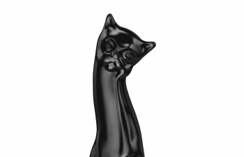 C4D模型 可爱猫咪雕塑摆件装饰品模型