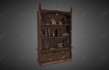C4Dģ medieval bookcase