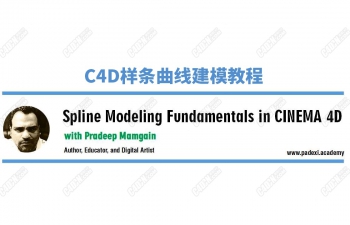 C4D߽ģѵƵ̳ Spline Modeling Fundamentals in CINEMA 4D