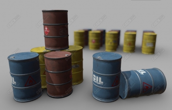 C4DͰͰģ Barrels Set