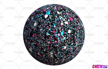 C4D材质球-多颜色碎石子拼接水磨石贴图素材(4K分辨率)