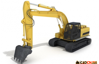 ߾ȻɫģHigh precision yellow excavator