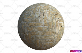 C4D材质球-人字形水泥石板砖地面地板贴图(4K分辨率)