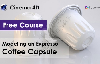 C4D咖啡胶囊包装多边形布线建模教程