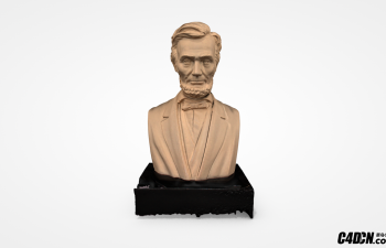 C4D߾ֿϰģ Abraham Lincoln Bust