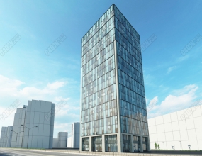 C4Dִô¥칫ģ Modern city commercial building office buildi...