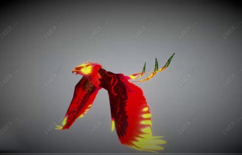 C4Dģ[ж] Phoenix fire Model