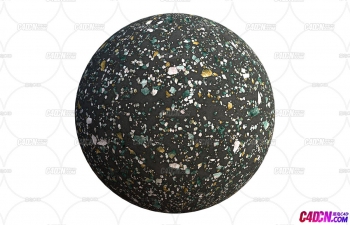 C4D材质球-深色水磨石地板贴图(4K分辨率)