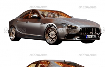 玛莎拉蒂豪华跑车模型 Maserati Ghibli Hybrid