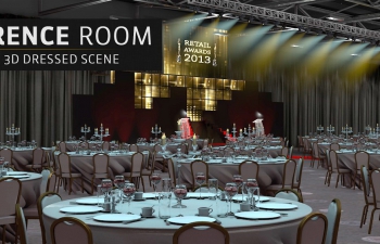 C4DģConference-Room-Event-3D-Model