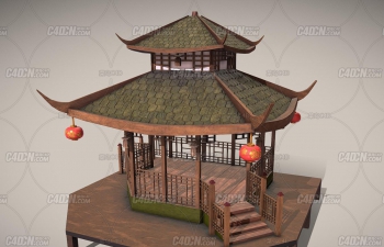 C4DĽͤŽͤģ Chinese Traditional Pavilion