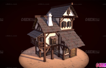 BlenderϷӽģ Medieval house in Blender Substance