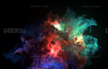 C4D+X-ParticlesӲģƹ xpOpenVDBImporter Nebula