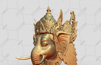 ľģ Ganesha-wooden-mask