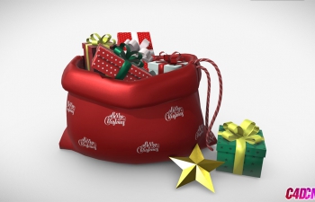 C4Dʥڴģ Christmas gift bag