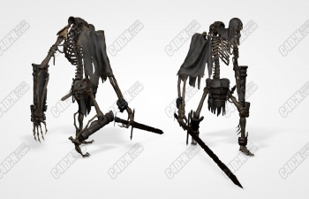 ŴսʿC4Dģ Ancient Skeleton Warrior