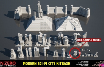 C4Dδƻ÷ִģ CGTrader C Modern Sci-Fi Buildings Kitb...