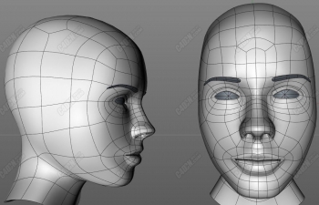 C4D̳-ŮƬ˽ģ Character head modeling tutorial