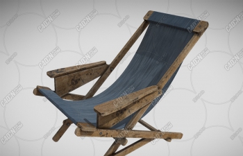C4D۵ƾľͷɳ̲ģ Wooden Sling Chair