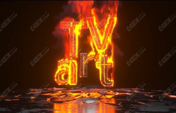 【TVart logo演绎】一招课堂动画教程1.8 火焰字动画