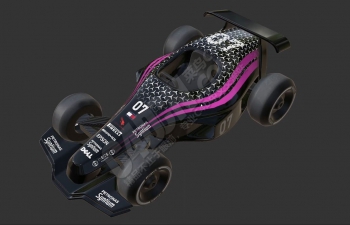 C4D F1赛车多边形汽车工业建模展UV纹理制作渲染教程