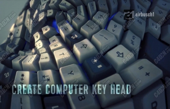 C4D渲ǵԼ̰ťƵ̳ Computer Key Head