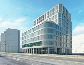 C4D칫Ȧģ Split-level office building model