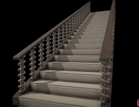 C4Dŷʽˮ̨¥ģ Building staircase