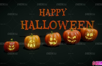 5C4DʥϹϵƽģ Happy Halloween Jack-O-Lanterns