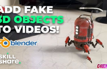 Blender实拍素材摄像机跟踪反求实景三维合成高级教程下载