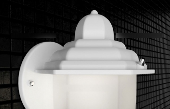 ɫϱڵ3Dװεƾģ Lampshade wall light soft light 3D model