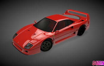 ܳC4Dģ Ferrari F40 Model