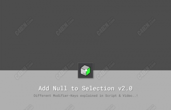 C4D空对象绑定选集脚本 C4D Script_ Add Null to Selection v2.0