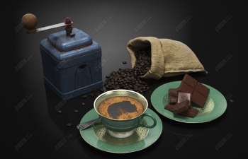 C4Dɿɶɿģ Cocoa coffee model