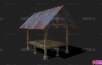 C4DСľϢƤͤģ Wooden Hut