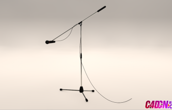 C4D˷ģMicrophone with stand