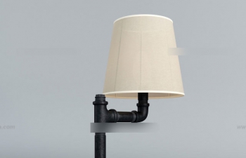ɫˮͱڵ3Dģ Black water pipe modeling wall lamp