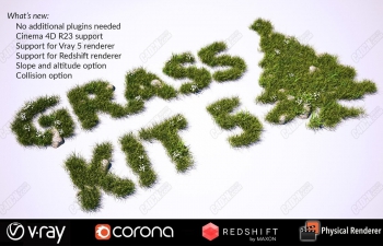 C4DֲԤʹý̳ Grass Kit 5