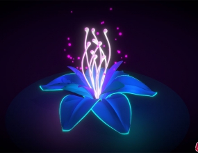 C4DƯɫط⻨ģ Glowing Flower