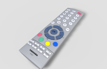 TVңģTV Remote TOSHIBA 3d model