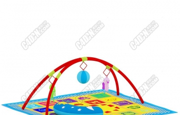 C4DҰͯеˣģ field children's crawling mat play area model