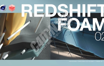 C4D使用Redshift红移渲染器创建泡沫材质教程