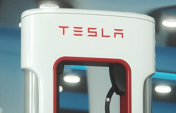 ˹վC4Dģ Tesla car charging station model
