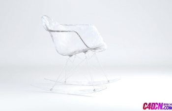 Arnold渲染器制作写实冰块材质摇椅渲染C4D教程