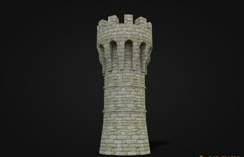 C4DʽǱģTower castle 3d model