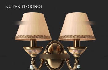 ˫ͷڵװ3Dģ Double lamp wall lamp decoration 3D model