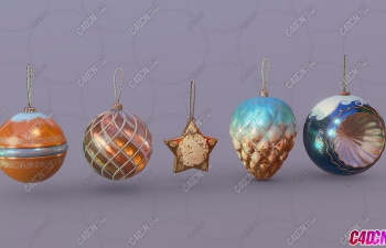 C4DʥװƷģ Christmas ornaments