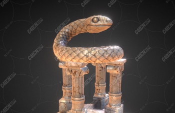 C4Dϣߵģ Snake Statue