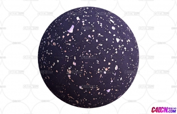 C4D材质球-深蓝色碎石拼花水磨石贴图素材(4K分辨率)